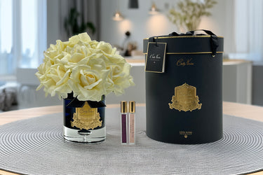 Luxury Grand Bouquet Dark Glass - Gold Badge - Champagne - Black Box - LTWB05